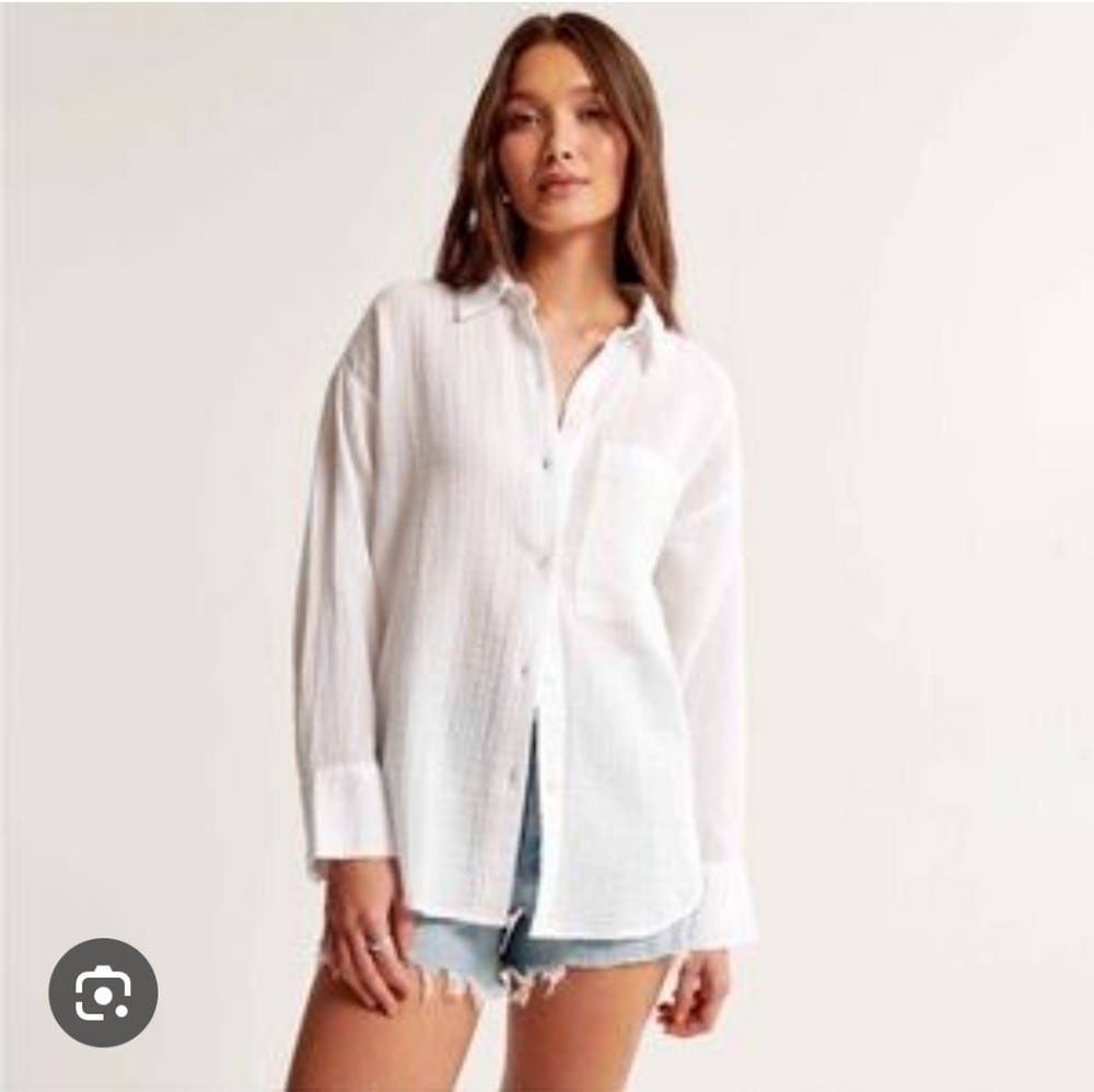 Abercrombie & Fitch white blouse / S